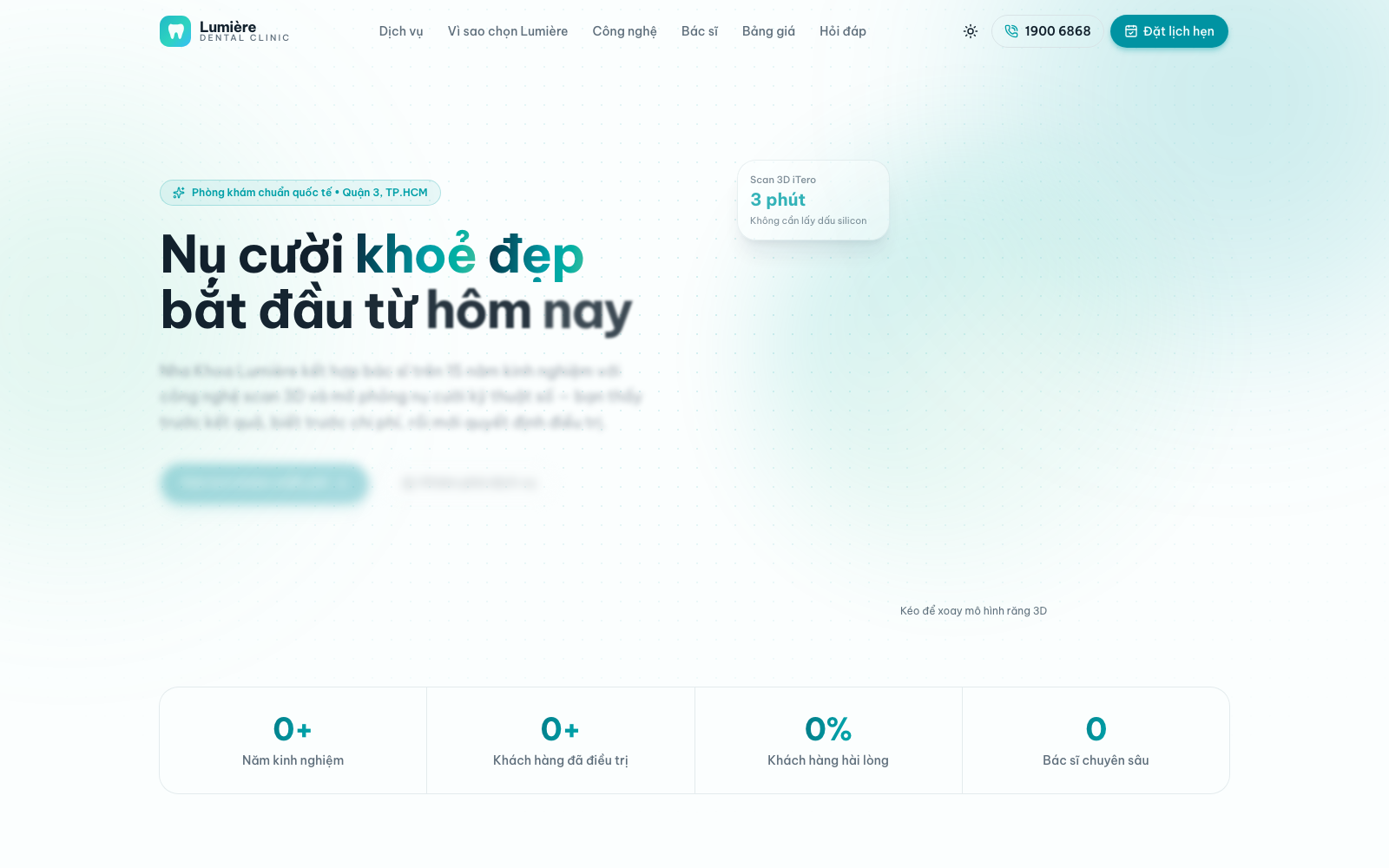 Lumière — Dental Clinic Website