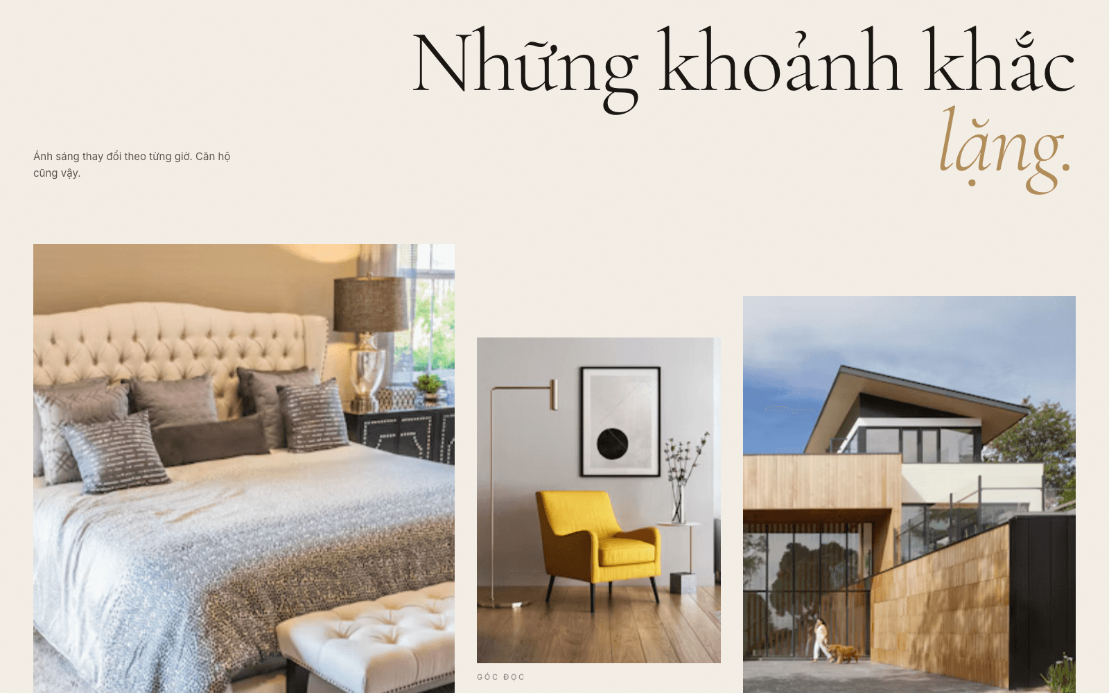 Thư viện ảnh ba cột parallax